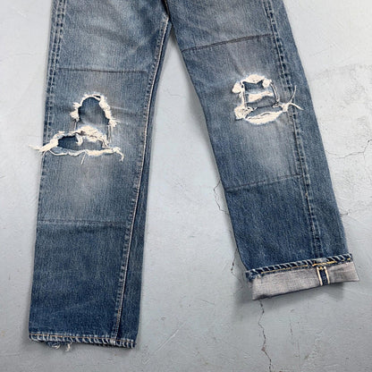 Levis Big E Vintage 50s Redline Hidden Rivets USA 1950s Jeans 503 501 Kids 24x26