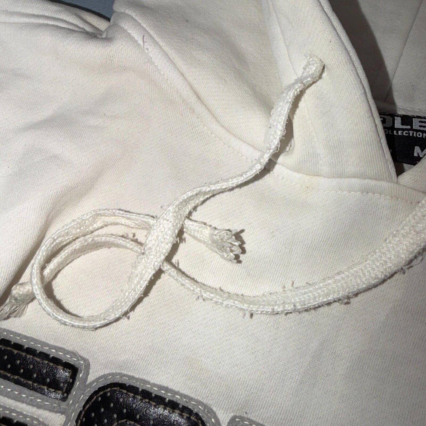 VTG Southpole Hoodie Mens M White Urban Streetwear Drawstring Spell Out Y2K