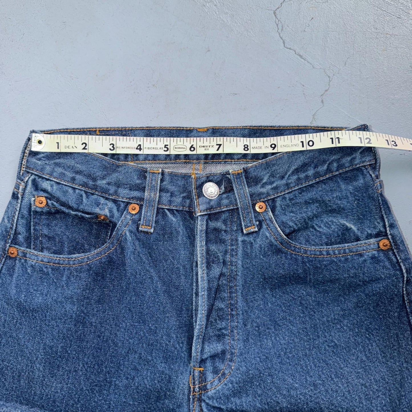 Levis 501 Vintage 80s Redline Selvedge USA XX Jeans Dark Wash 27x32 Act 24x28