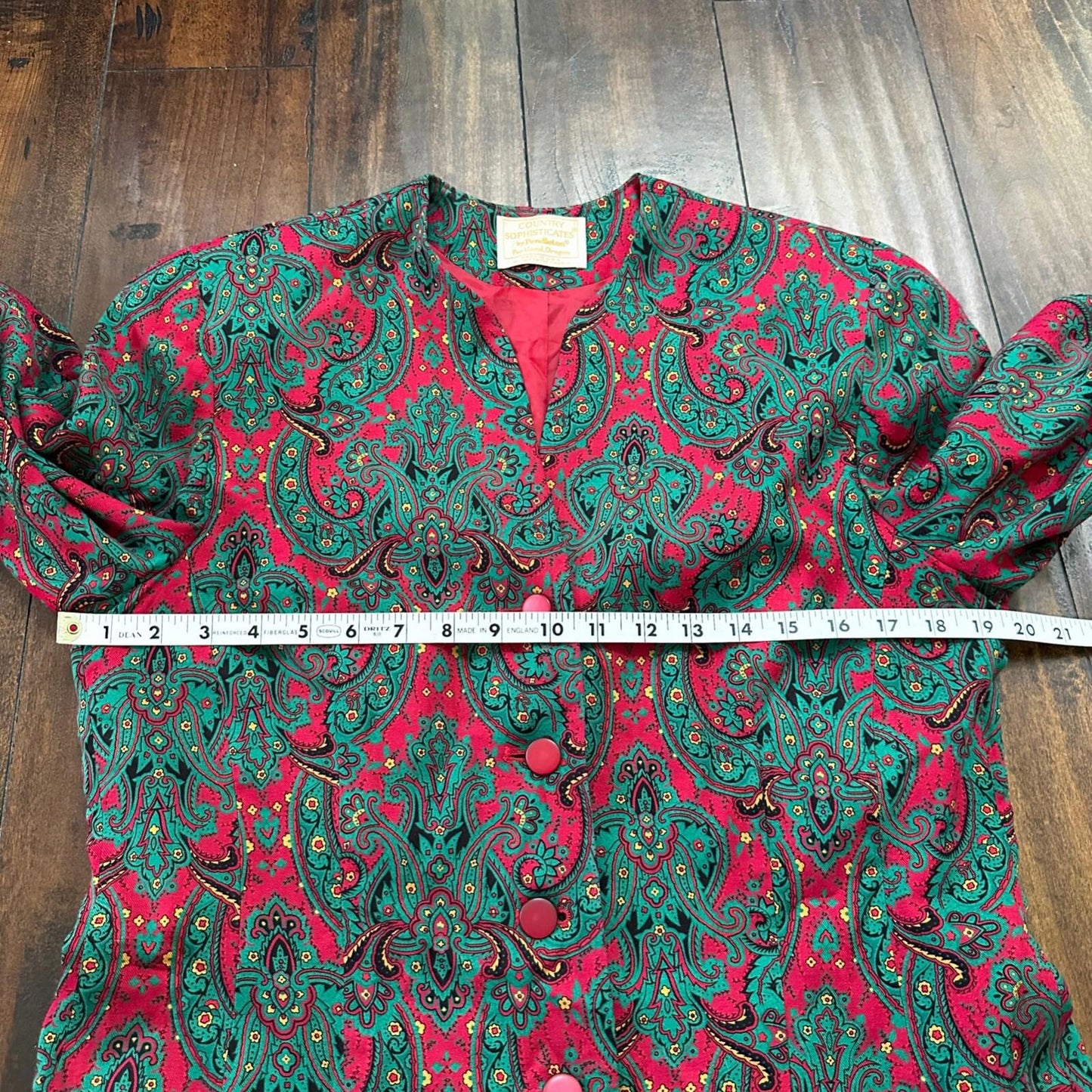 Pendleton Country Sophisticates Paisley Blouse Shirt Top Size 12 Petite Vintage