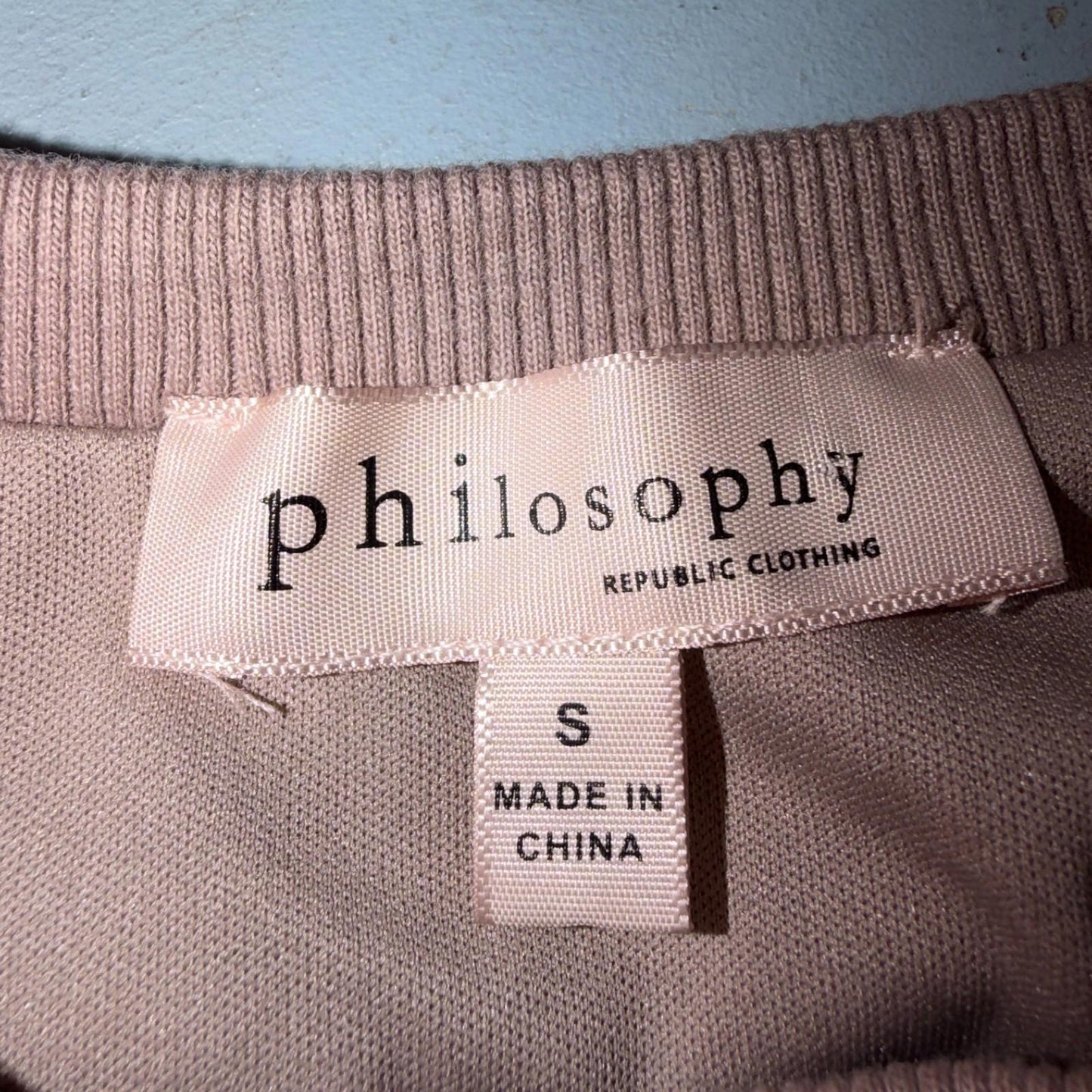 Womens Philosophy Sable Brown Faux Fur Soft Sweater Size Small Cozy Warm