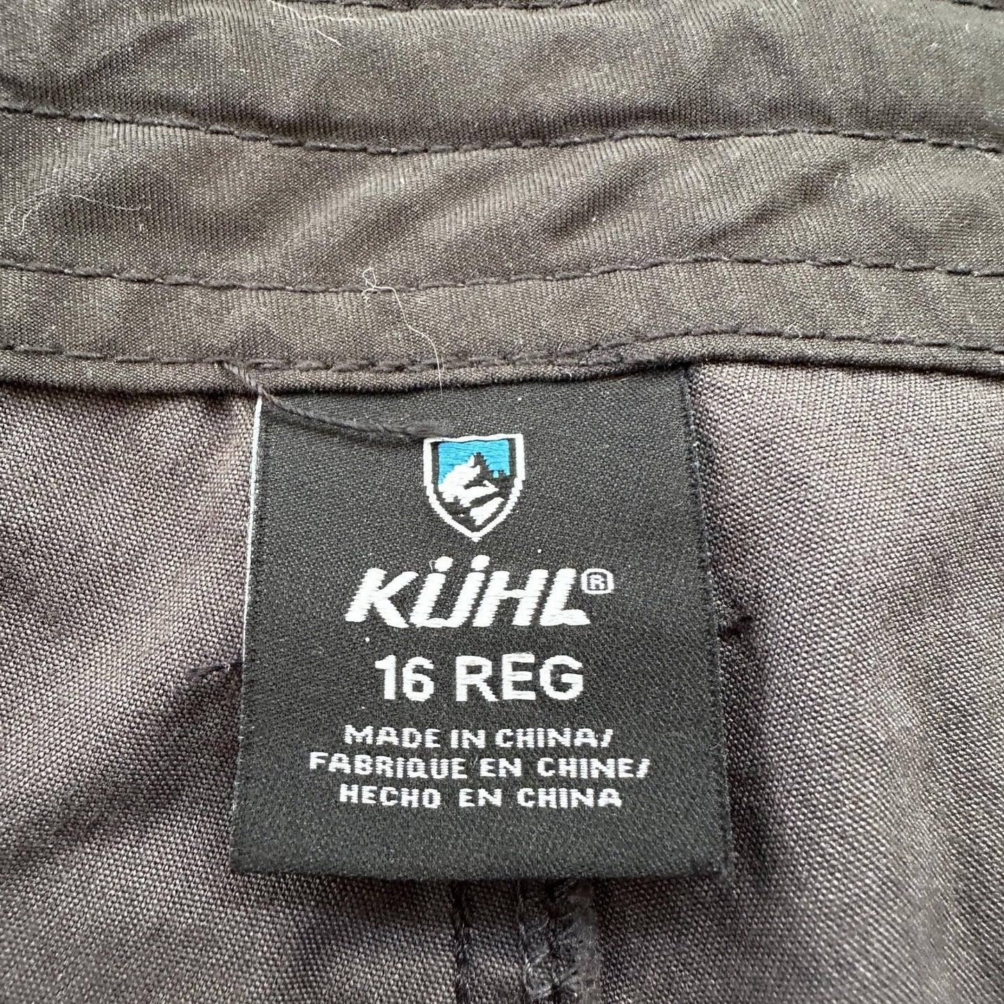 Kuhl Kurve Pants Womens 16 Black Low Rise Kanvas Stretch Legendary Pant 36x31
