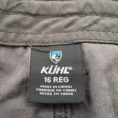 Kuhl Kurve Pants Womens 16 Black Low Rise Kanvas Stretch Legendary Pant 36x31