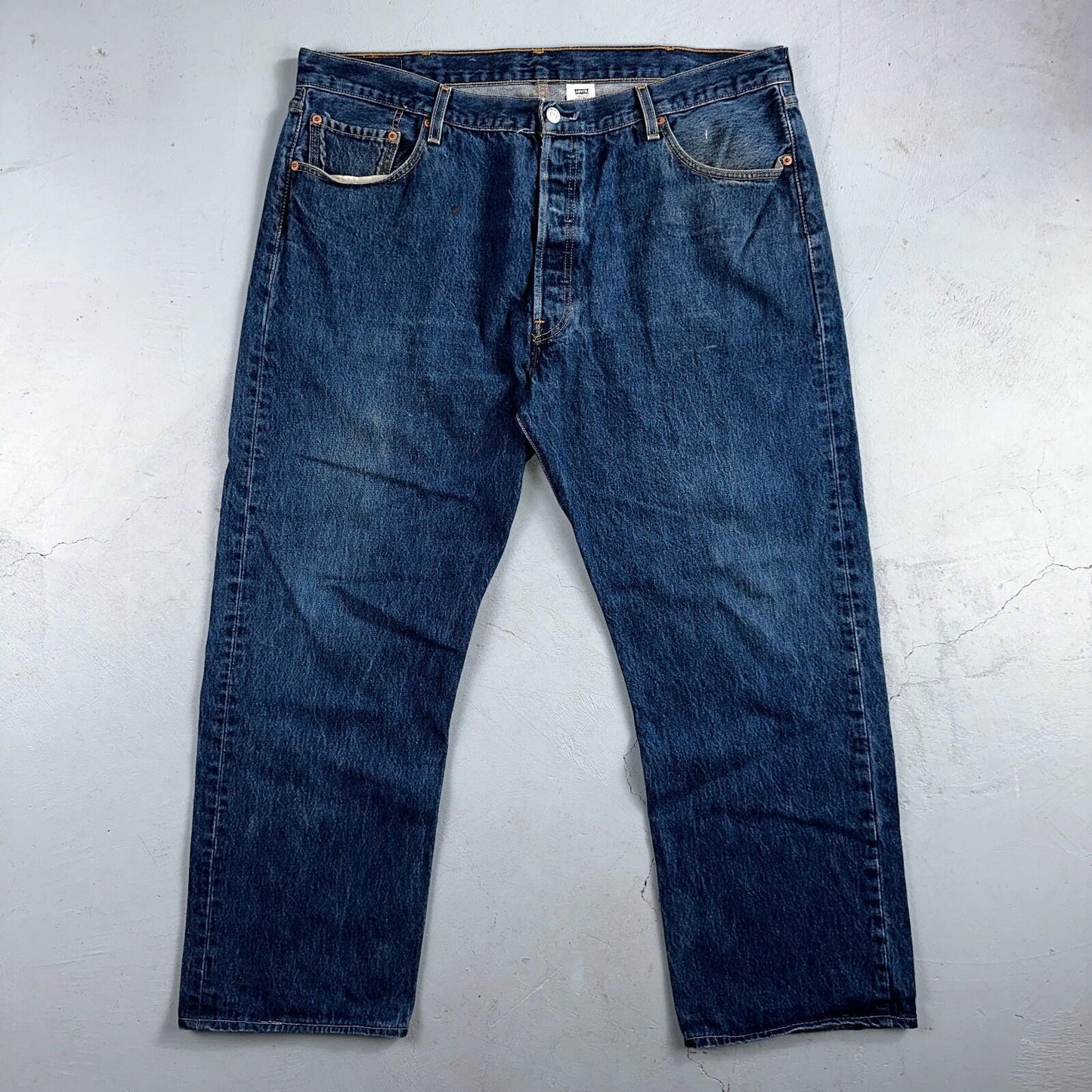 Levis 501 Vintage 90s Y2K XX Straight Leg Jeans Blue Med Wash 42x32 Act 40x29