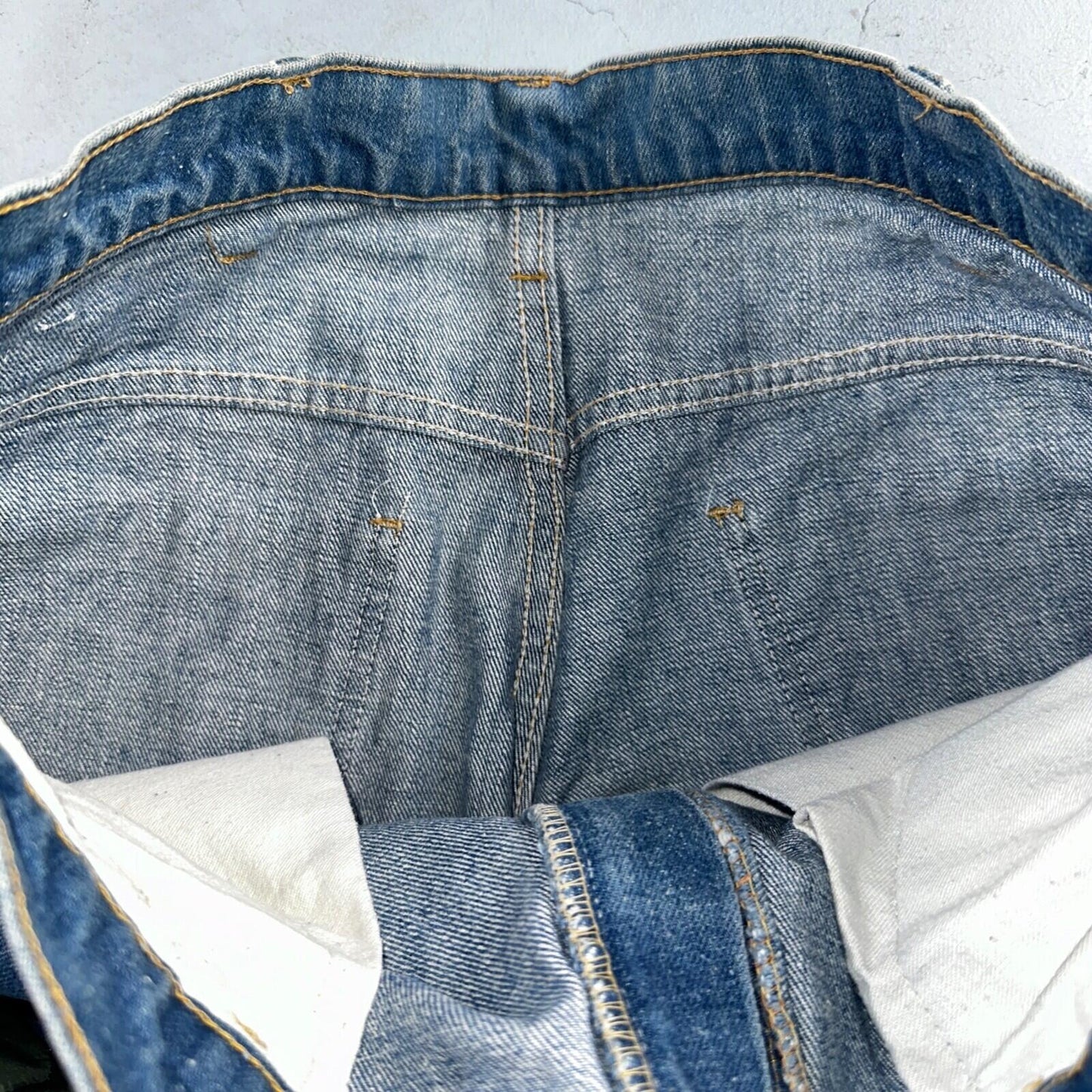 Levis 646 Vintage 70s USA Orange Tab Bootcut Flare Blue Bell Bottom Jeans 34x31