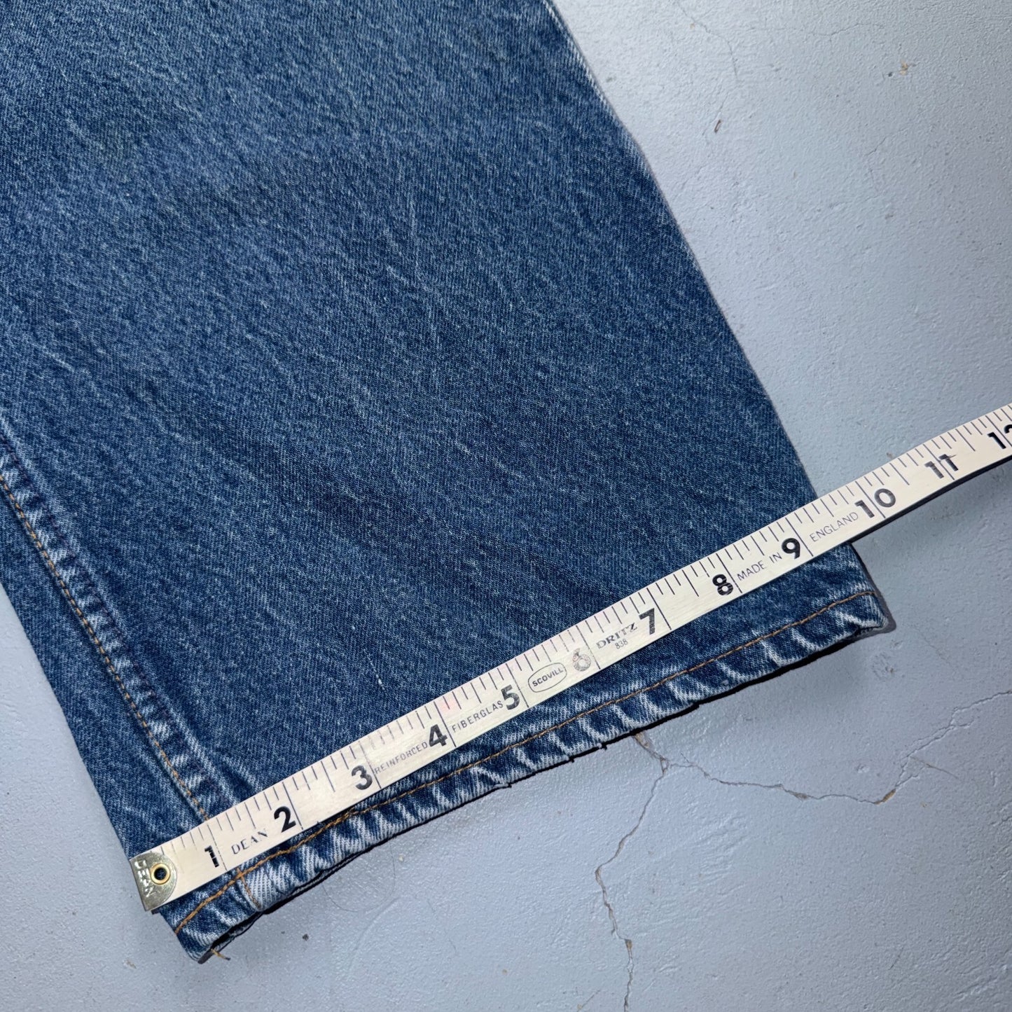 Levis 501 Vintage 80s USA XX Straight Leg Jeans Blue Med Wash 46x30 Act 41x26