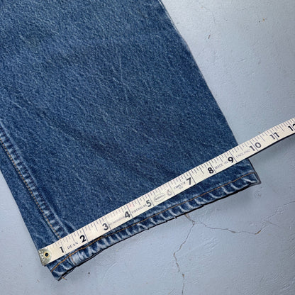 Levis 501 Vintage 80s USA XX Straight Leg Jeans Blue Med Wash 46x30 Act 41x26