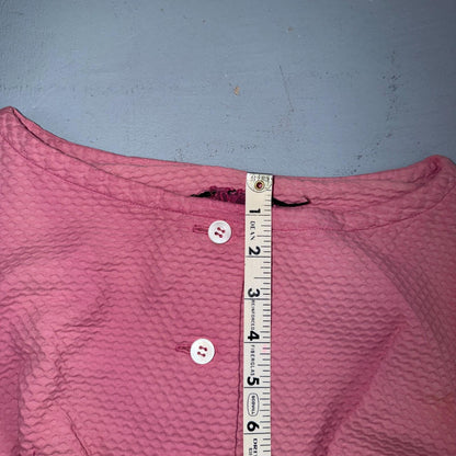 VTG 1950s Pink Dress Dorian? Small California Designer Rockabilly Long Bolo