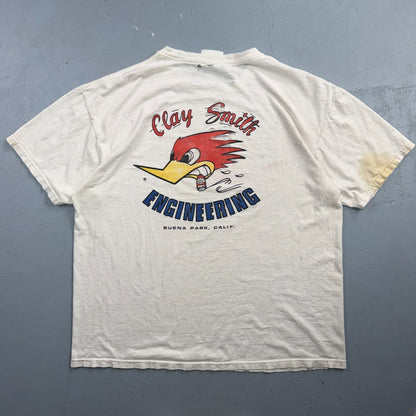 Vintage Clay Smith Cams Mr Horsepower T Shirt Hot Rod Racing Graphic Tee White