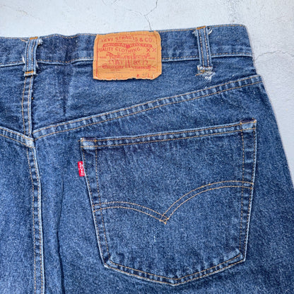 Levis 501 Vintage 80s USA XX Straight Leg Jeans Blue Dark Wash 40x31 Act 37x28