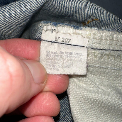 Levis 517 Vintage 80s USA Orange Tab Bootcut Flare Blue Worn Jeans Act 32x26