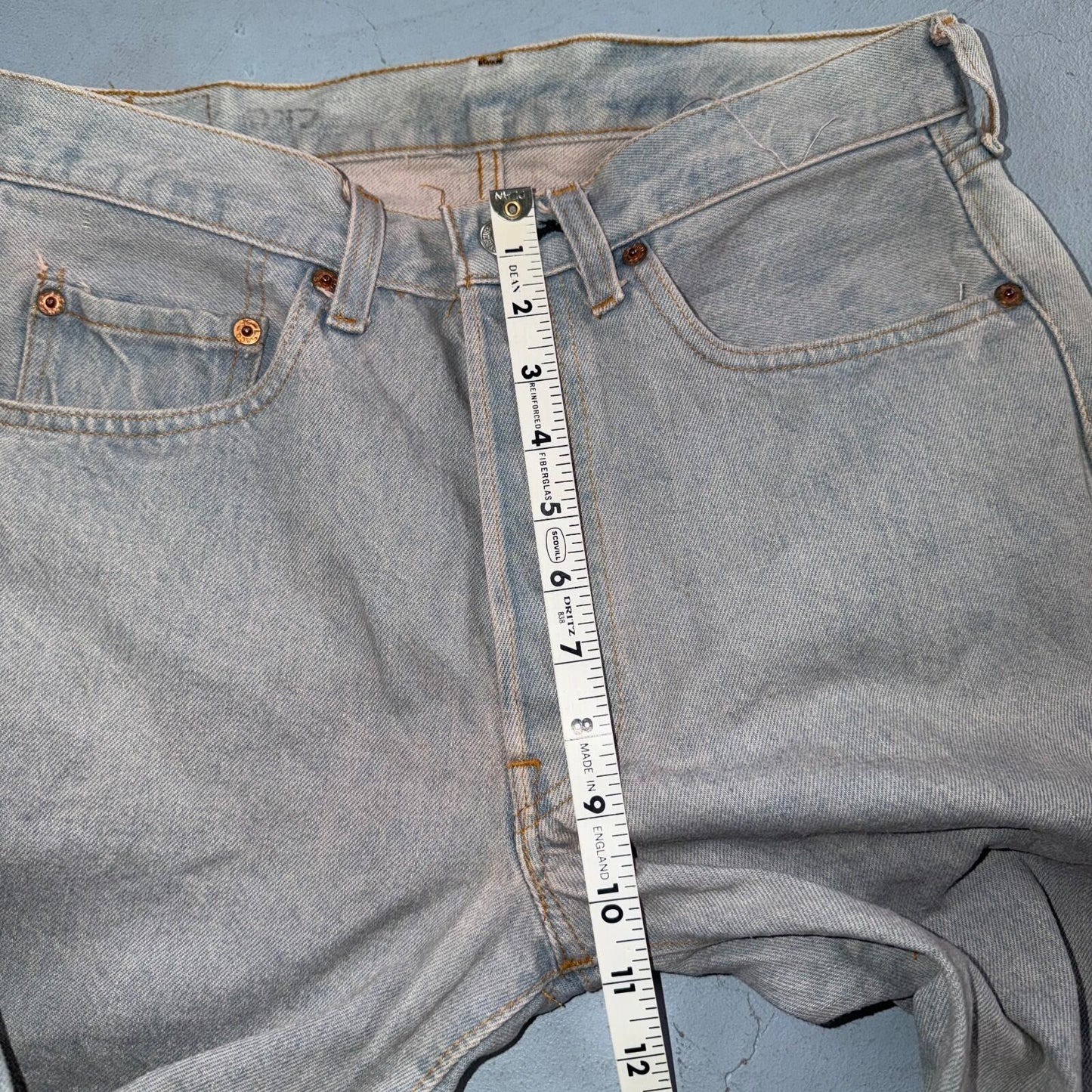 Levis 501 Vintage 80s Redline Selvedge USA XX Jeans Bleach Wash 32x40 Act 30x35