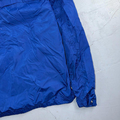 Polo Ralph Lauren Jacket Mens M Blue Full Zip Hooded Windbreaker Preppy Logo
