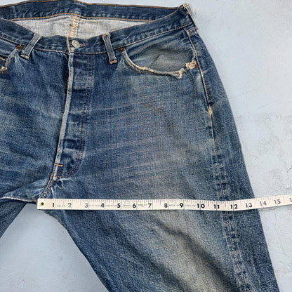 Levis 501 Big E Vintage 60s Redline Selvedge USA XX 1960s Jeans 66 Act 34x27