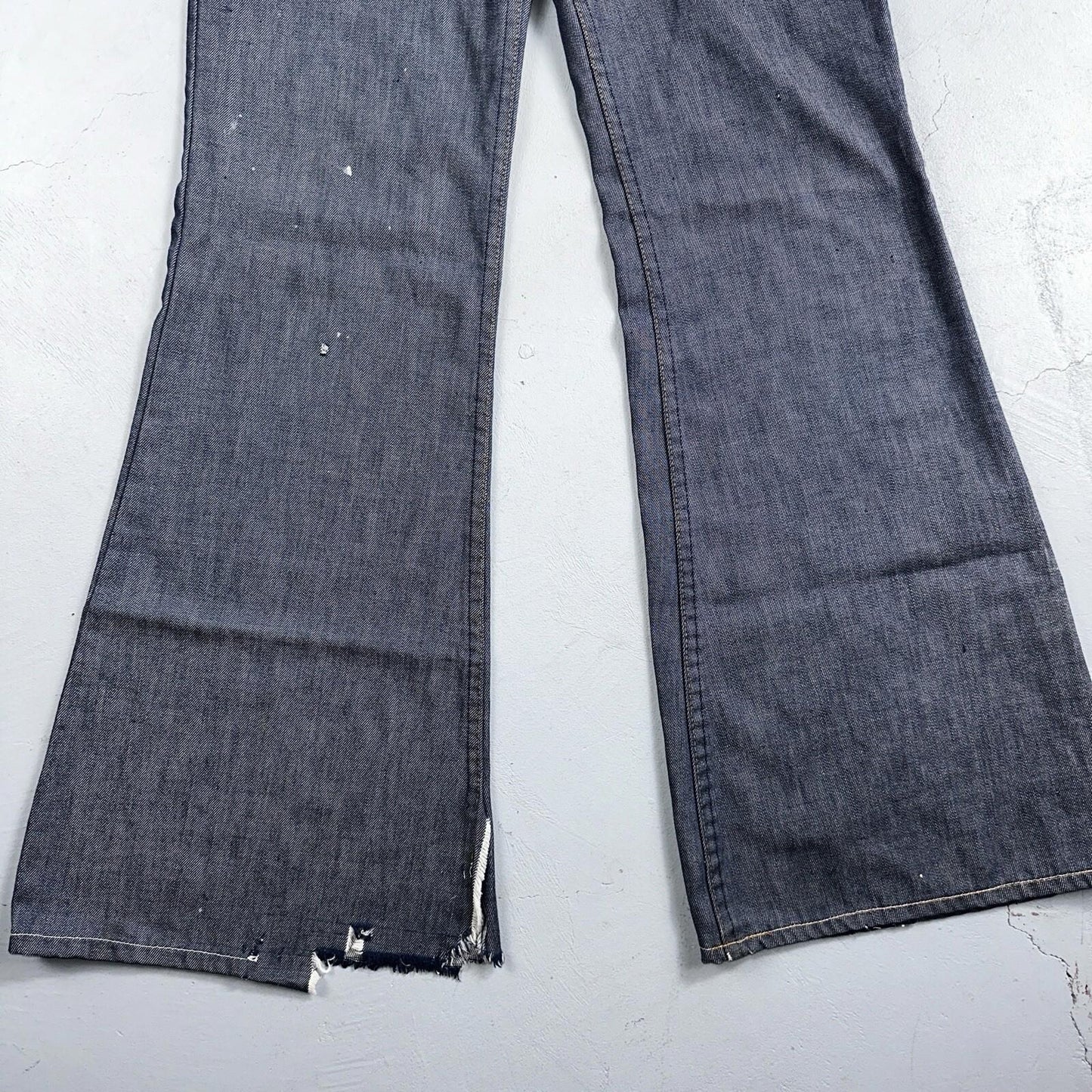 Levis 684 Orange Tab VTG Big Bell Dark Wash Bell Bottom Flare Jeans Sz 29x32