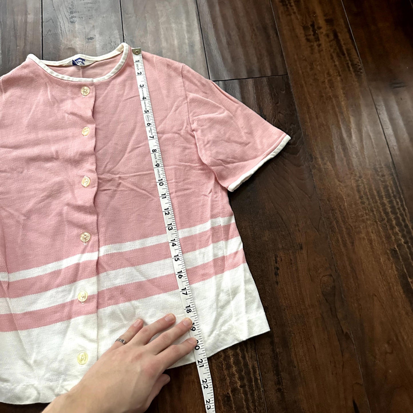 Vintage Bobbie Brooks Women's Pink Crewneck T-Shirt Size Small Rockabilly 80s
