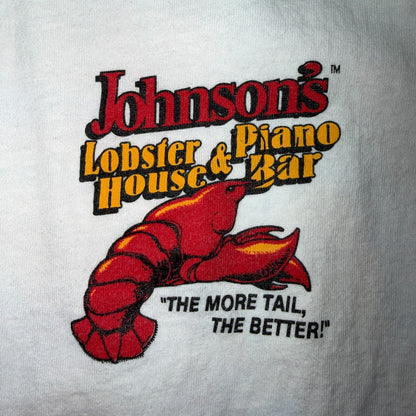 VTG BIG Johnson Lobster Piano House Bar T Shirt Funny Adult Humor Graphic Pinup