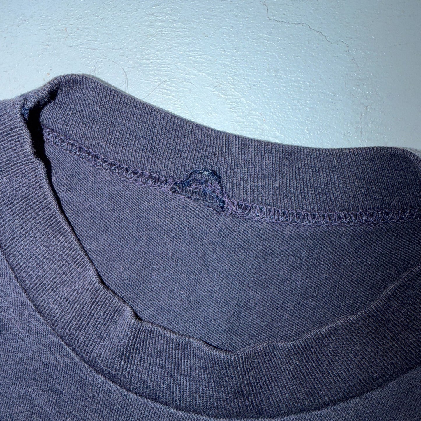 Nike VTG 80s Script Logo Swoosh T Shirt Navy Single Stitch USA 1980s Rare Print