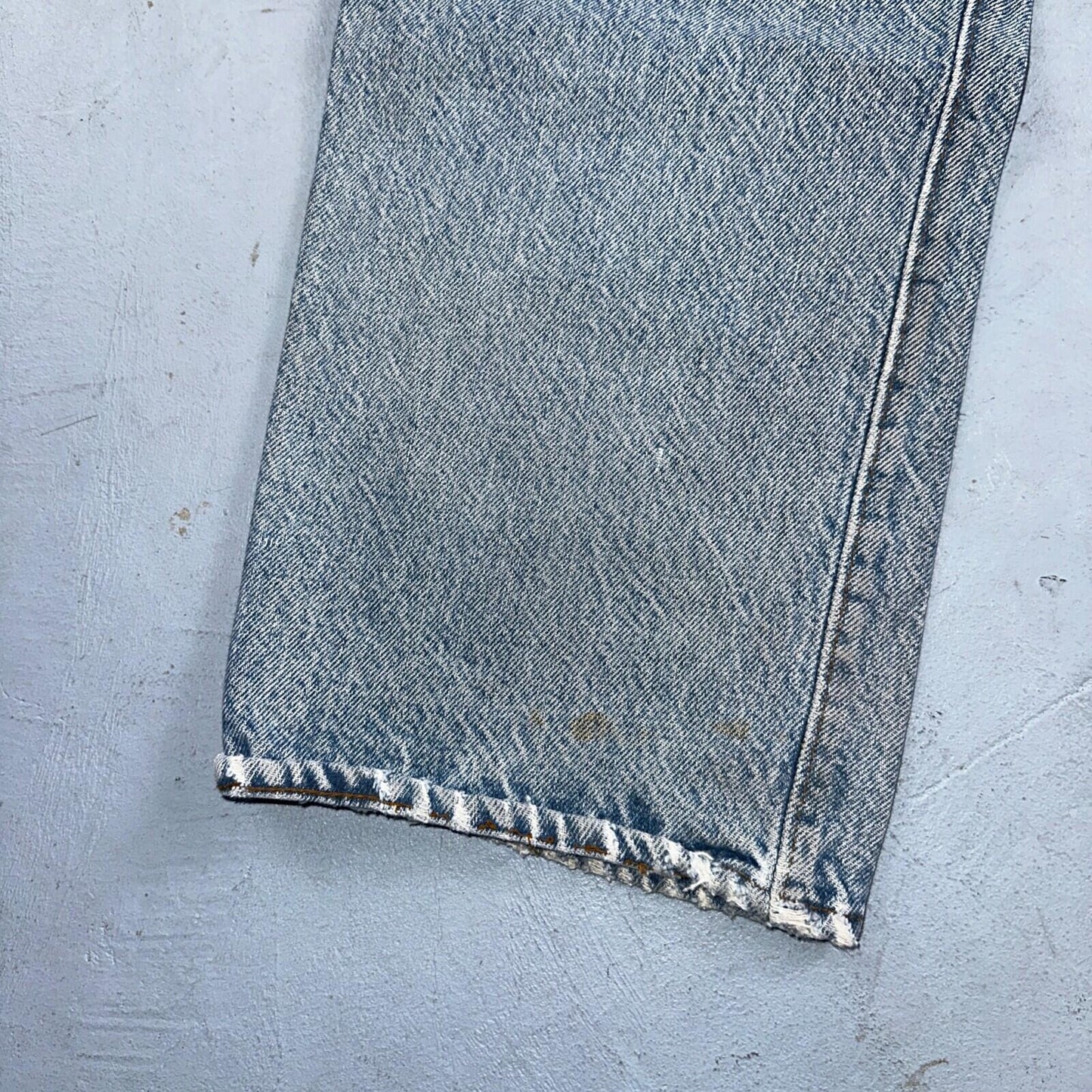 Levis 501 Vintage 80s USA XX Straight Leg Jeans Blue Light Wash 38x33 Act 34x29