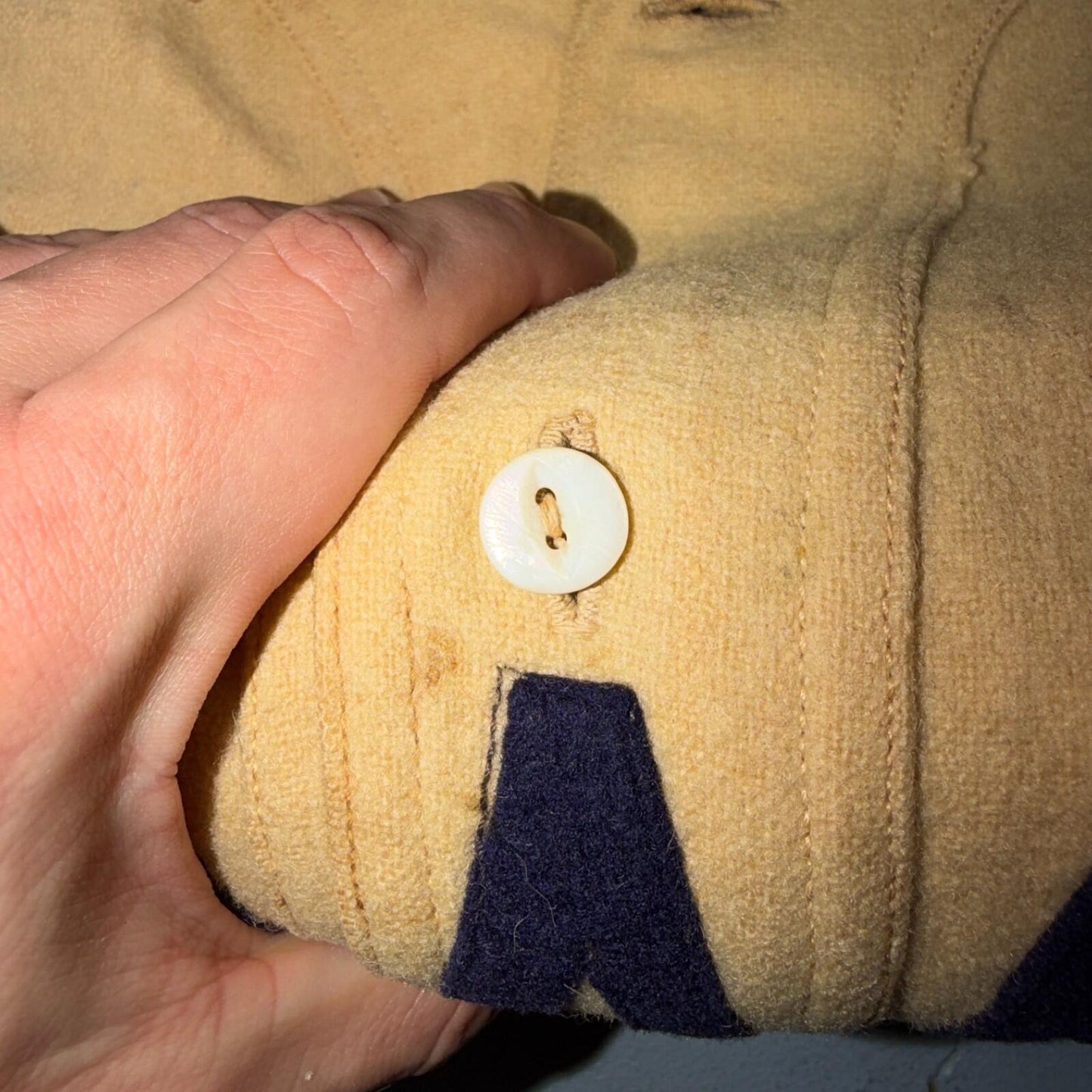 1920s St Marks W Brine Sun Collar Wool Baseball Jersey Antique 20s 30s Sports