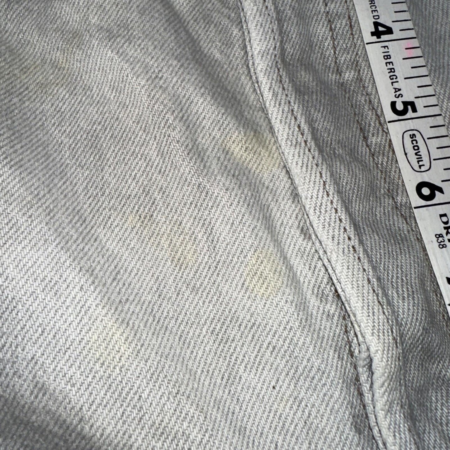 Levis 501 Vintage 90s USA XX Straight Leg Jeans Gray Light Wash 36x32 Act 33x30
