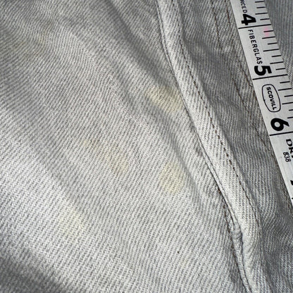 Levis 501 Vintage 90s USA XX Straight Leg Jeans Gray Light Wash 36x32 Act 33x30