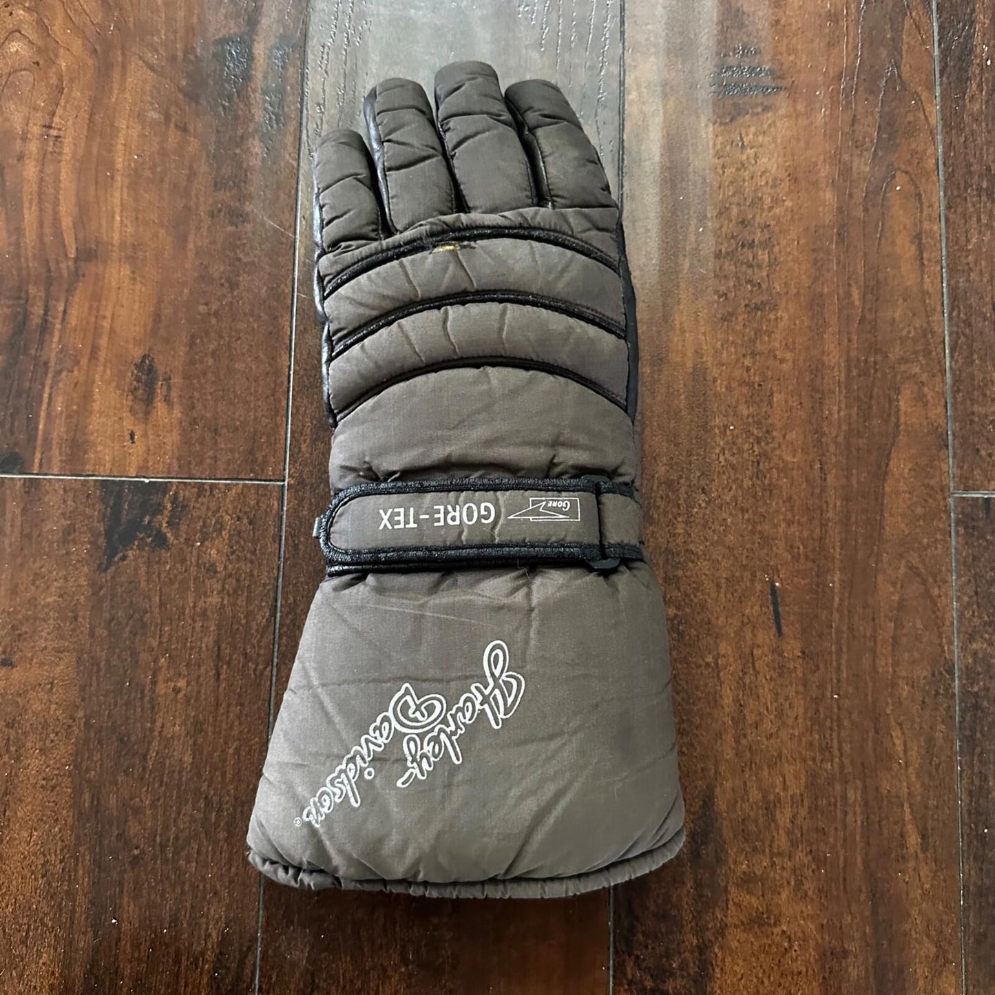 Harley Davidson GORE-TEX Gaunlet GLOVE Single Missing Other Brown Black VTG
