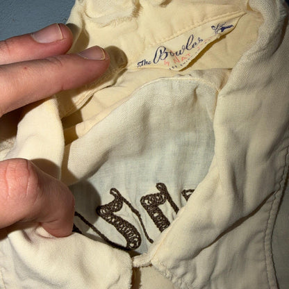 VTG Nat Nast Shirt 1950s Chainstitch Gab Gabardine Short Sleeve Rockabilly RARE