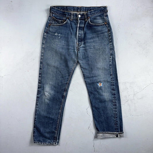 Levis 501 Big E Vintage 60s Redline Selvedge USA XX 1960s Jeans 66 Act 30x28