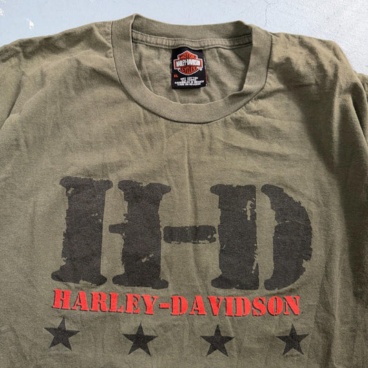 Vintage HD Harley Davidson Motorcycles HDMC Size XL Shirt Yellowstone Montana