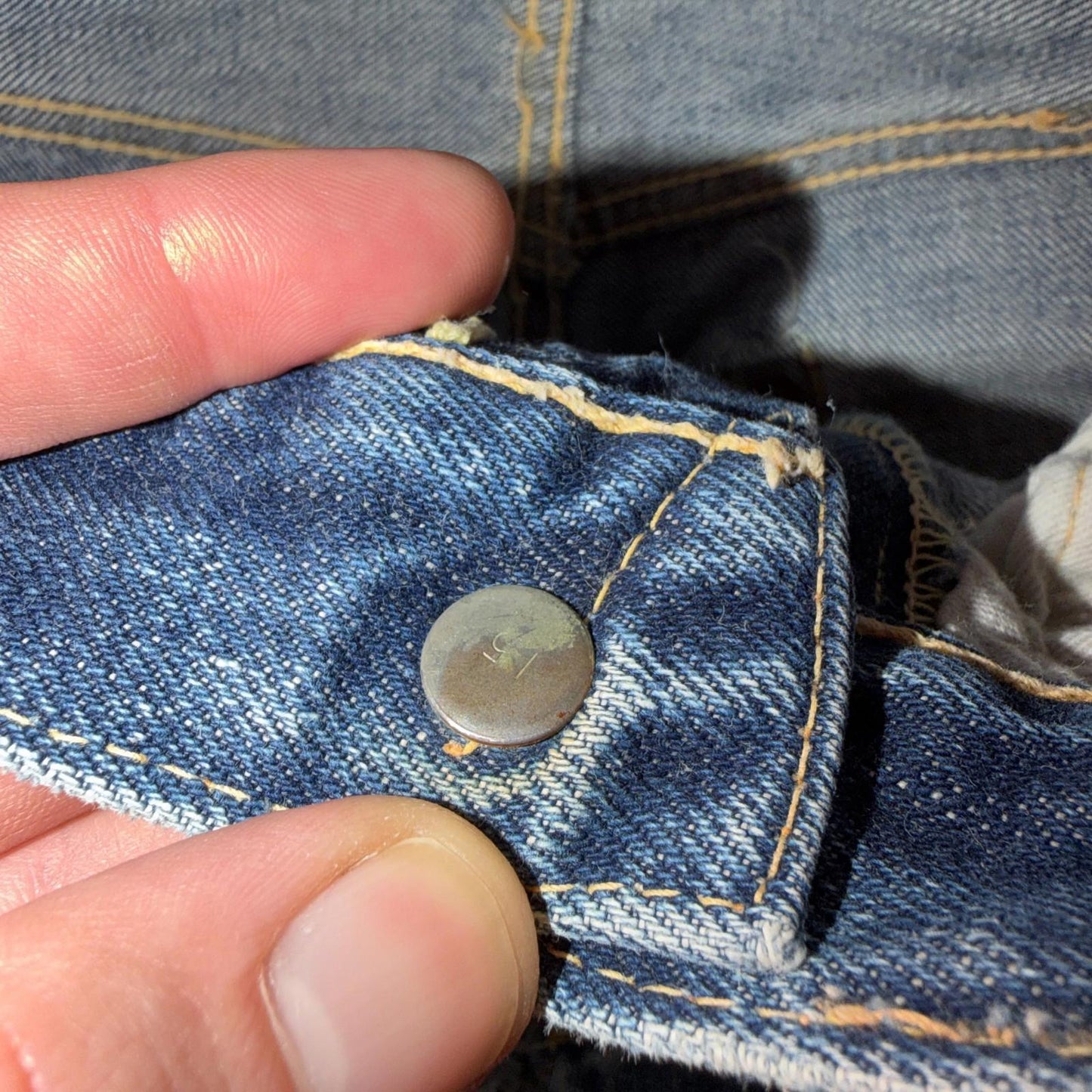 Levis Big E Vintage 50s Redline Hidden Rivets USA 1950s Jeans 503 501 Kids 24x26