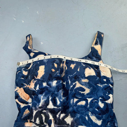 VTG 1950s Women’s Blue Skort Dress Swimsuit California Rockabilly Swim Bodysuit