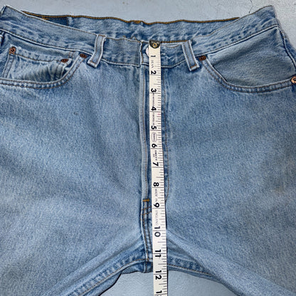 Levis 501 Vintage 90s USA XX Straight Leg Jeans Blue Light Wash 34x34 Act 33x33
