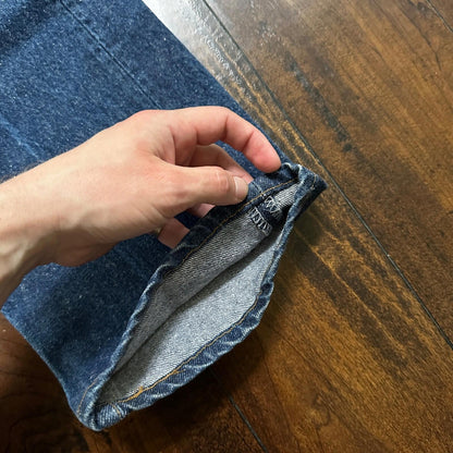 VTG 90s Levis 501 Button Fly 33x36 USA Tag Jeans Straight Wash Blue XX Act 30x31