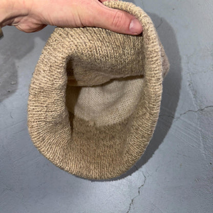 VTG 70s 80s Wool Knit Winter Beanie Hat OSFM Rockabilly Warm Grunge Basic