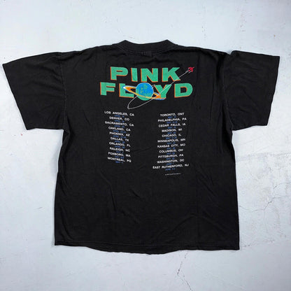 Vintage 1987 Pink Floyd Dark Side of the Moon USA T-Shirt Large Boxy 80s Rock
