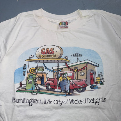 Gas Weenies 90s VTG T Shirt Burlington Truck Stop Funny Graphic Studio 4 East