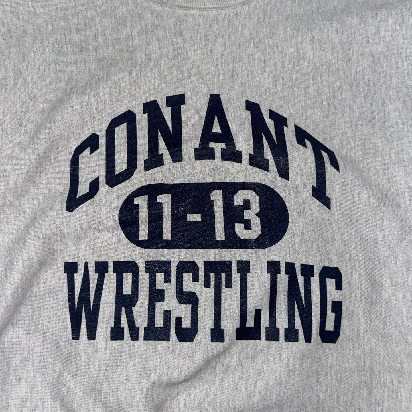 Champion Reverse Weave Vintage Wrestling Conant Sweatshirt L Y2K Gray Crewneck