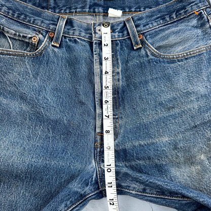 Levis 501 Vintage Y2K XX Straight Leg Jeans 90s Blue Med Wash 35x33 Act 33x29