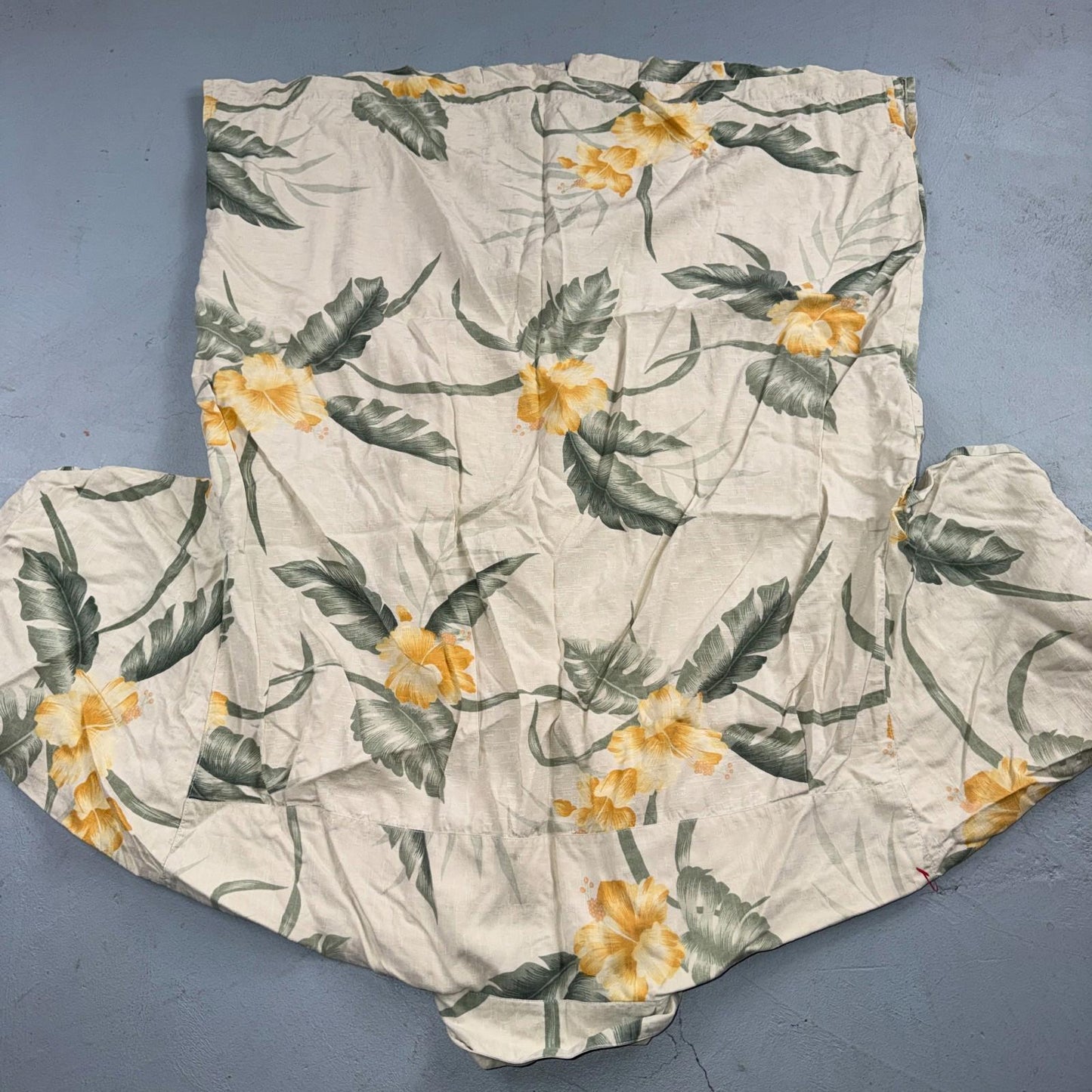 Tommy Bahama VTG Hawaiian Loop Collar Tropical Floral Silk Camp Shirt XL