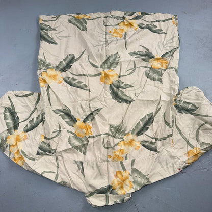 Tommy Bahama VTG Hawaiian Loop Collar Tropical Floral Silk Camp Shirt XL