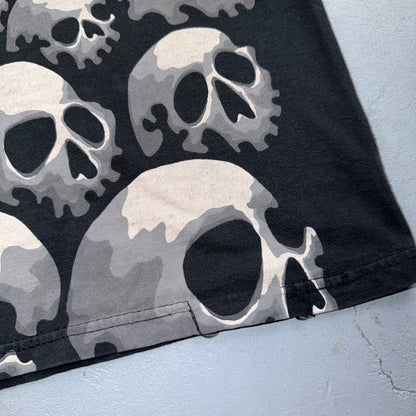 Vintage 90s 1992 Liquid Blue Chris Pinkerton Skull Graphic T Shirt Mens L Rare