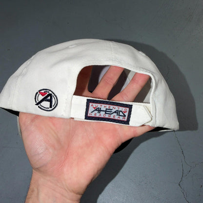 Rail America USA VTG Hat Baseball Cap Snapback Head Gear White Funny Humor Train