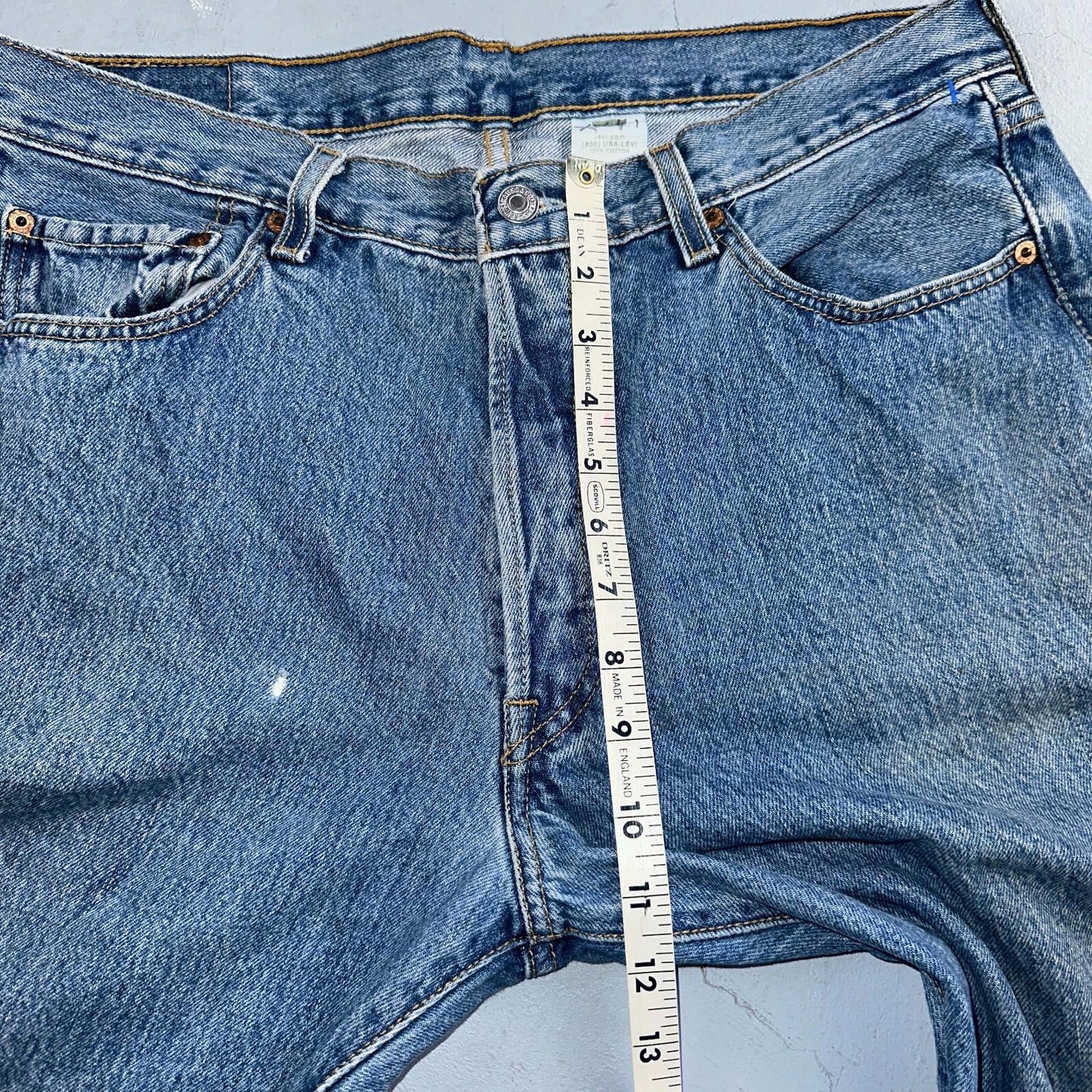 Levis 501 Vintage 90s XX Straight Leg Jeans Y2K Med Wash 36x34 Act 34x33
