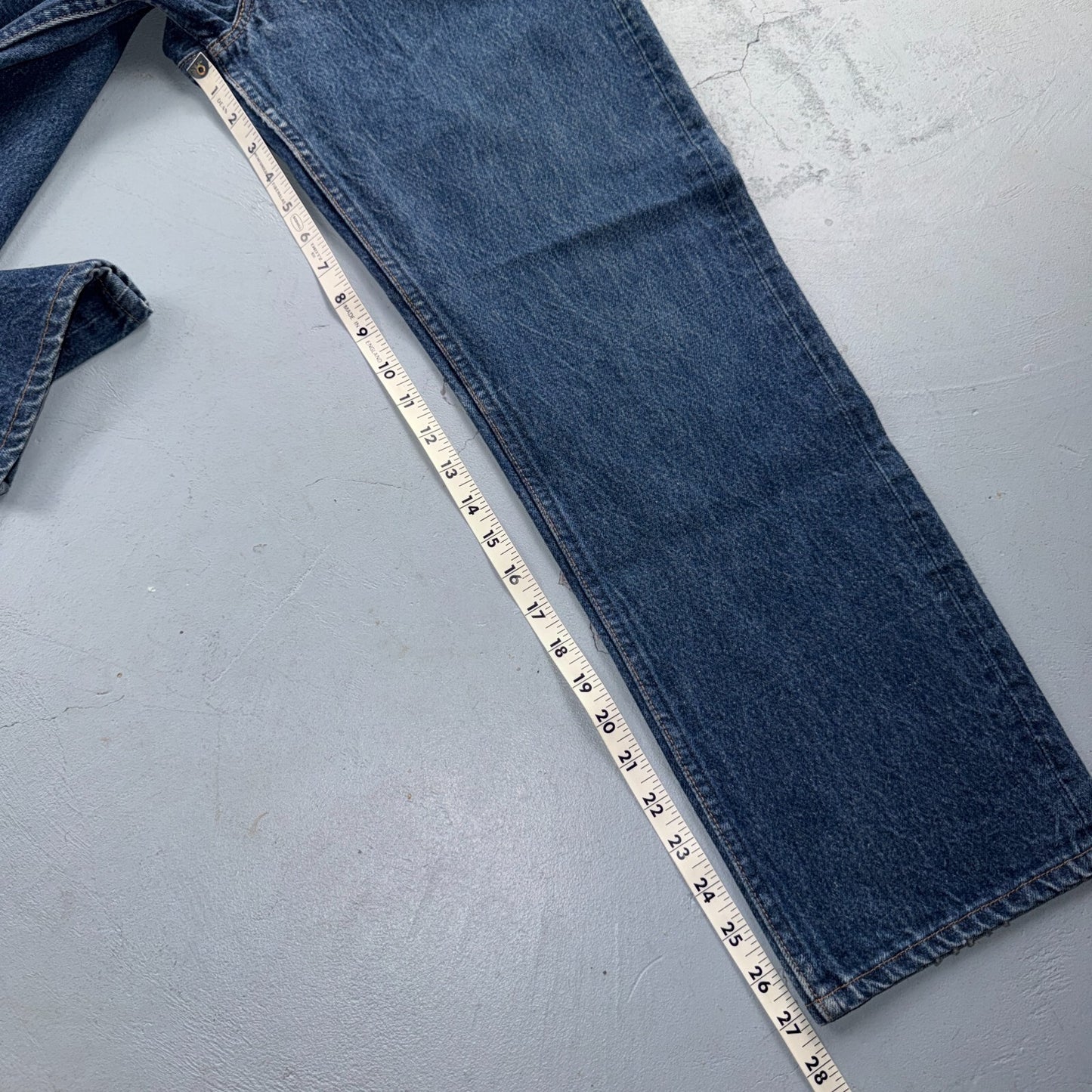 Levis 501 Vintage 80s USA XX Straight Leg Jeans Blue Dark Wash 34x30 Act 32x27