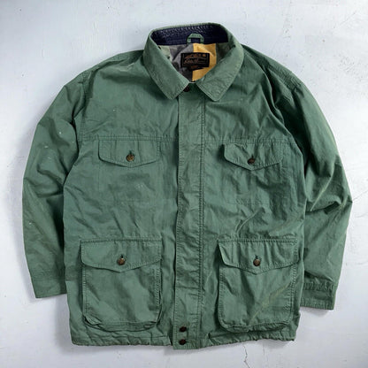 Eddie Bauer VTG Jacket L Full Zip Garden Chore Faded 1980s 80s Rare Coat Hiking