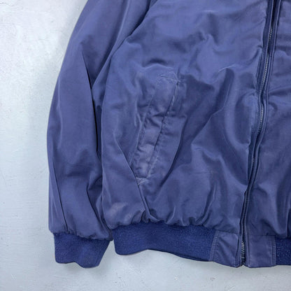 Norm Thompson Mens Blue Polyester Long Sleeve Full Zip Jacket Size Large Bomber