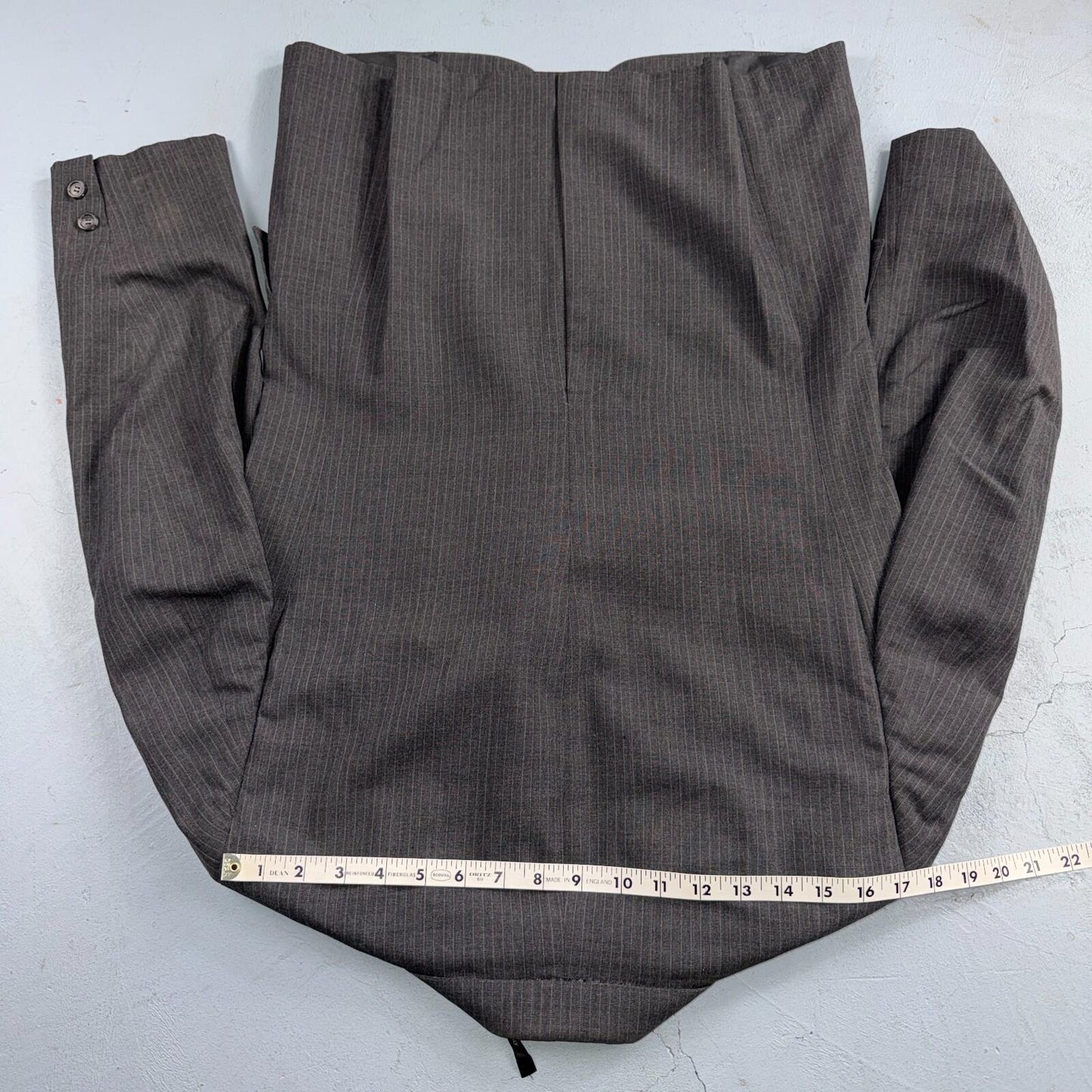 1960s 1950s VTG Mens 2 PC Suit 38 Jacket Coat Pants Gray Union Wool Rockabilly