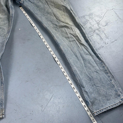 Levis 501 Vintage Y2K Hungary Straight Leg Jeans 33x34 90s Light Wash Act 31x32