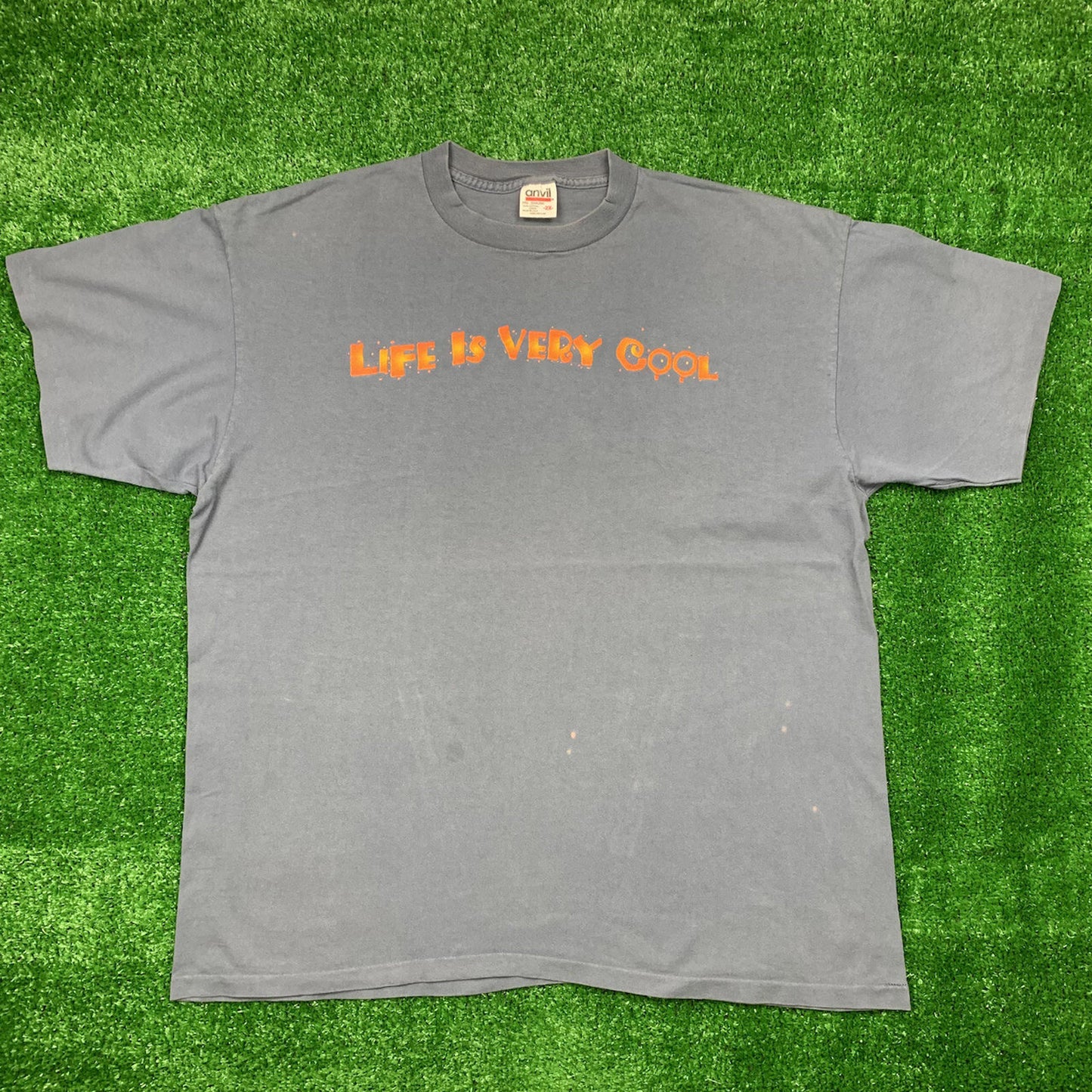 Life Is Very Cool Vintage T Shirt Rap Love Anvil DARE Driving Drug Free Hipster